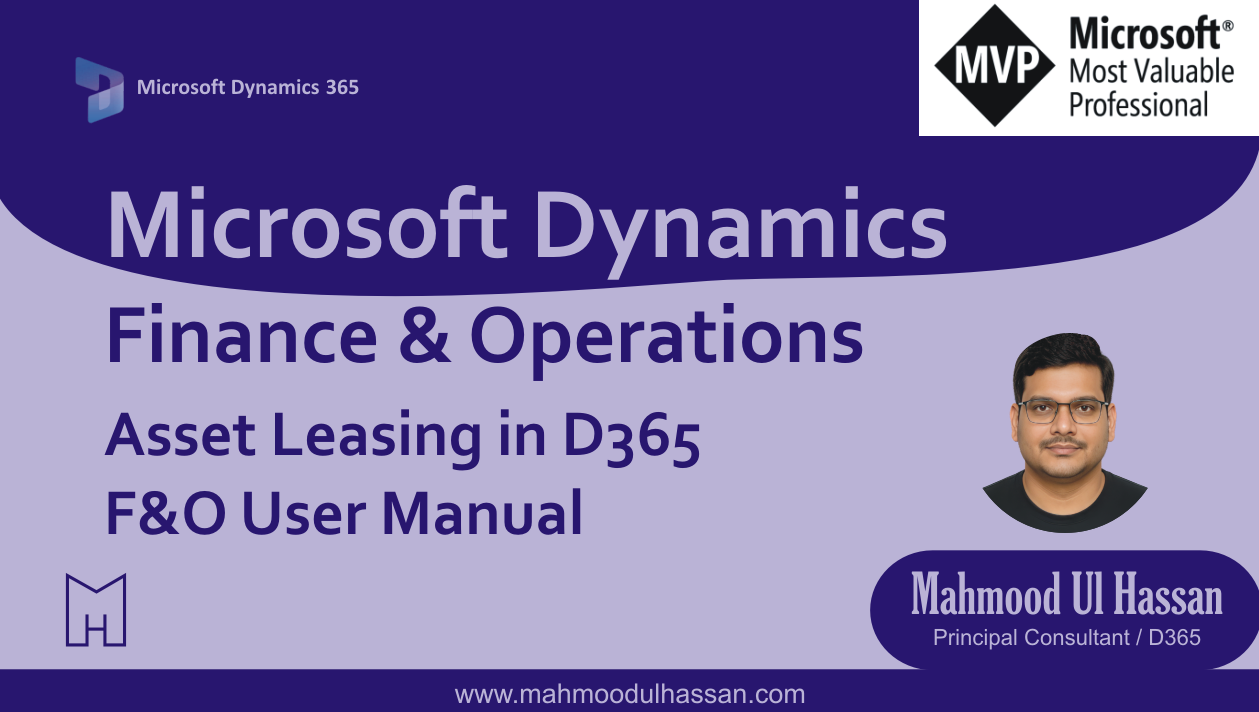 Microsoft Dynamics 365 Finance and Operations – Mahmood Ul Hassan